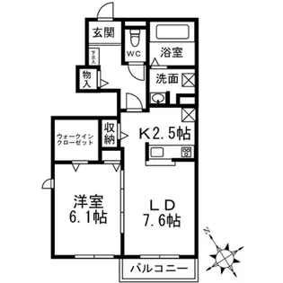 Rafre Hiyoshi【1階】の間取り