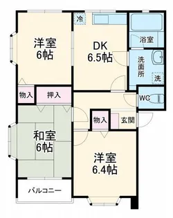 ワンダーミレニアムII【1階】の間取り