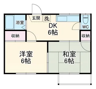 元町ハイツ A棟【1階】の間取り