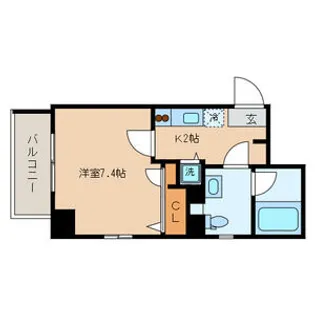 PARK STAGE K【4階】の間取り