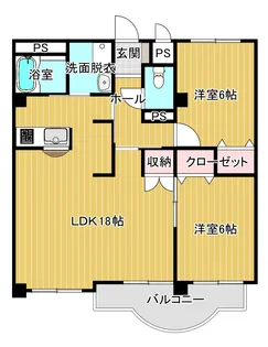 パスティユ緑町【2階】の間取り