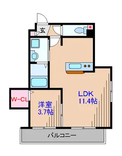 rilasso Hiyoshi【1階】の間取り
