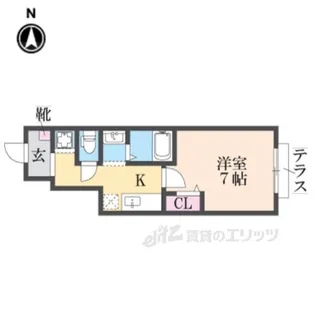 エクレール琴浦通り【1階】の間取り
