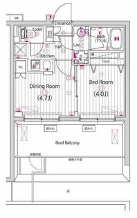 ガーラ・ステーション横浜大口【5階】の間取り
