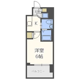 エスリード新北野【5階】の間取り