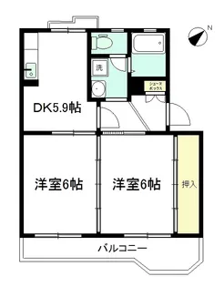 プレアール古府【1階】の間取り