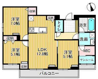 ミライエ・シリウス South【4階】の間取り