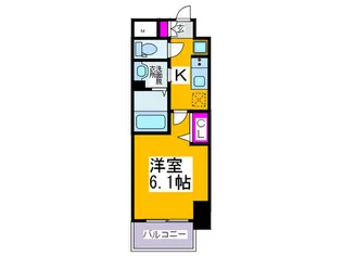プレデコート天王寺EAST【8階】の間取り