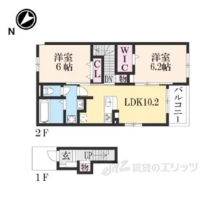 セレッソ4【2階】の間取り