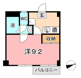 TAKEYARIハイツ【3階】の間取り
