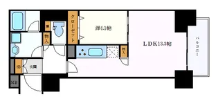 プレサンス広小路通 葵【3階】の間取り