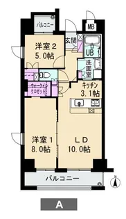 アイステージ幸町【8階】の間取り