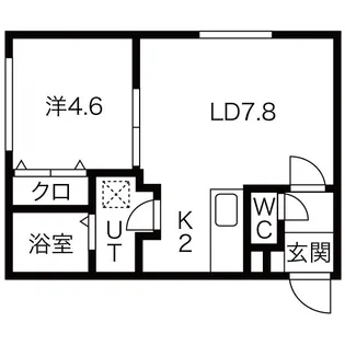 アンシャンテ手稲前田【3階】の間取り