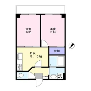 シャンボール石川台【4階】の間取り