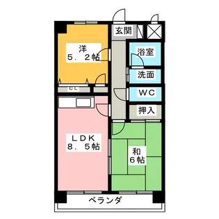 第3リーベマンション【2階】の間取り