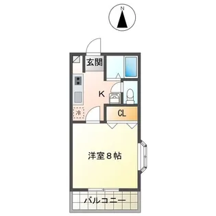 プレステージ1107【1階】の間取り