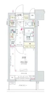 コンシェリア新宿North One【5階】の間取り
