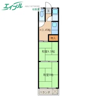 丸二マンション【3階】の間取り