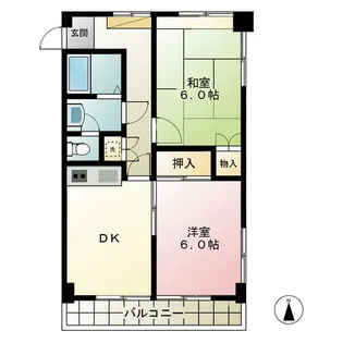渡辺第一マンション【3階】の間取り