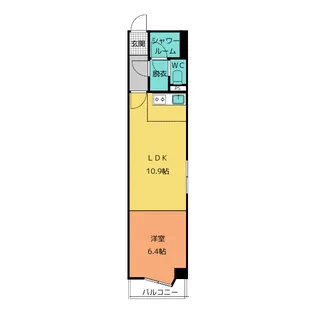 レインボー第2金山【4階】の間取り