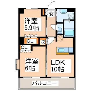 グランディール島崎の間取り