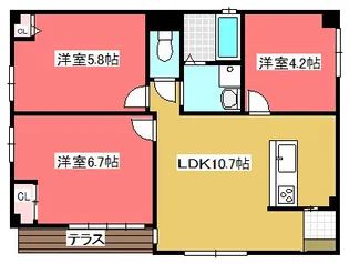 ドリームII【1階】の間取り
