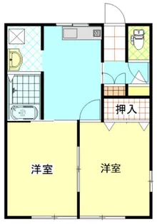 ハイツ清水K【1階】の間取り