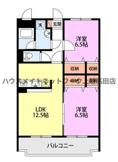 ベルオーク戸野目【1階】の間取り