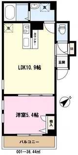 MIYABI(ミヤビ)【3階】の間取り