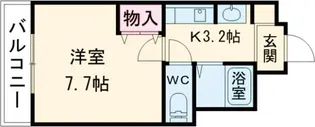 サーラ宝殿【3階】の間取り