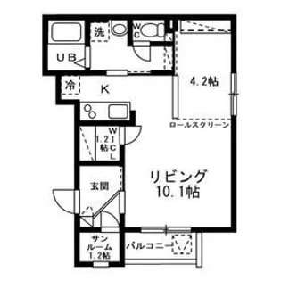 PRIMOS(プリモス)B棟【3階】の間取り