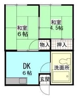 長栄マンション【1階】の間取り