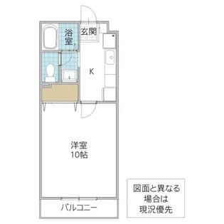 リシィーヴ新町【1階】の間取り