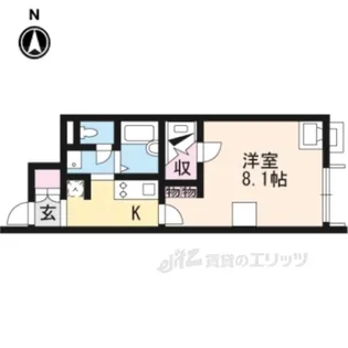 レオネクストセントラルささ山【1階】の間取り
