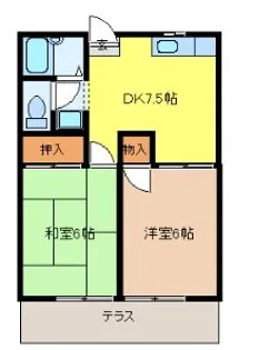 【単身者限定】ビューラカモメ【2階】の間取り