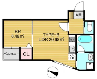 (仮)西川口マンション【4階】の間取り