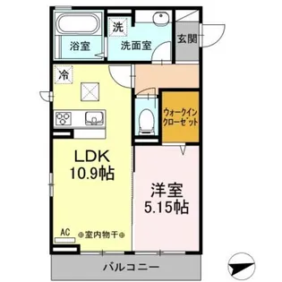 クレールVIII【1階】の間取り