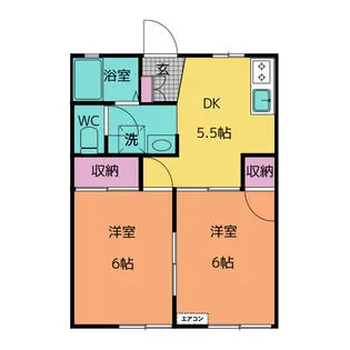 ラズベリーハウス H棟【1階】の間取り