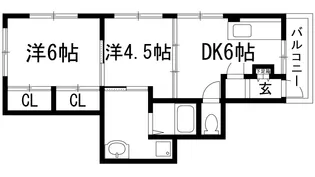第一中村マンション【3階】の間取り