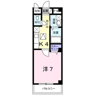 アライブ キノ II【1階】の間取り