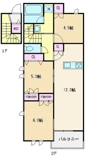 メテオール【2階】の間取り