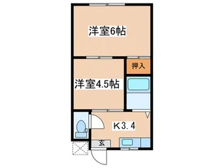 メゾン五葉【2階】の間取り