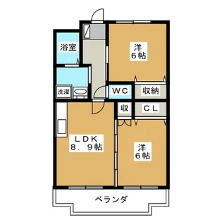 クレール文教【3階】の間取り