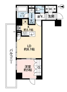 オープンレジデンシア高輪ザ・ハウス【3階】の間取り