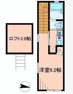 バーミープレイス蒲田III【2階】の間取り