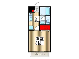 アドミラブ-ル【1階】の間取り