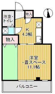 ラポール千代【3階】の間取り