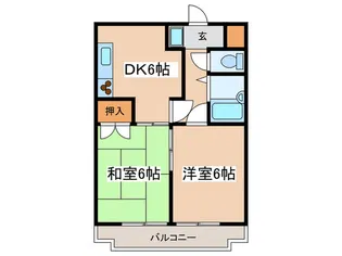 セジュ-ル橋本【4階】の間取り