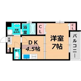 ベルダァーIII番館【4階】の間取り