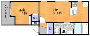 シェリル城北【1階】の間取り